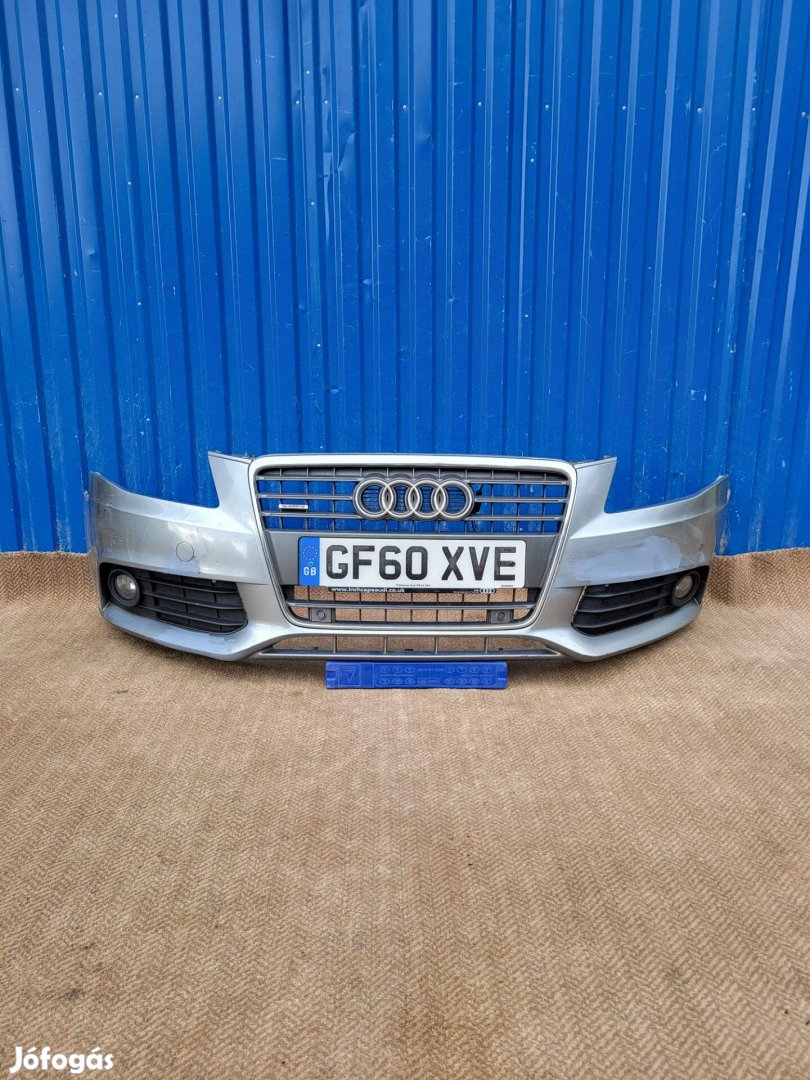 Audi A4 B8 2008- gyári 8K0807437 4 radaros első lökhárító, homlokfal
