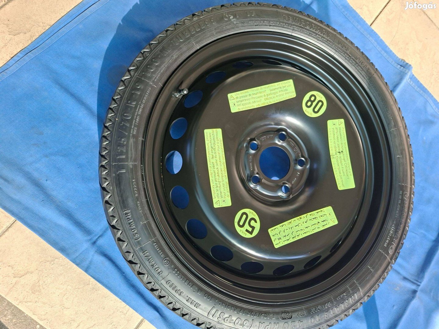 Audi A4 B8 / A5 B8 új 19 colos vékony pótkerék mankókerék 8K0601027D