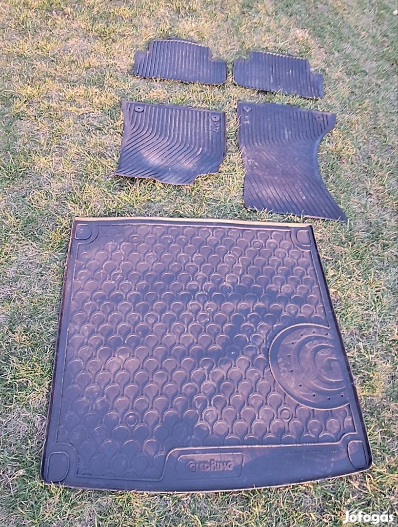 Audi A4 B8 gyári gumiszőnyeg és csomagtértálca