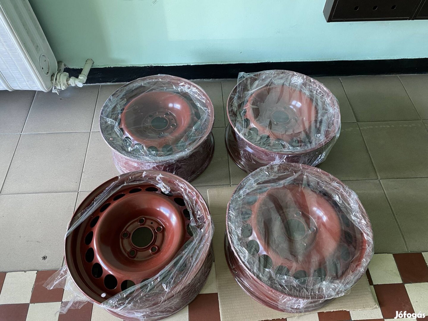 Audi A4 B8 gyári lemezfelni szett 5x112 66.5mm 