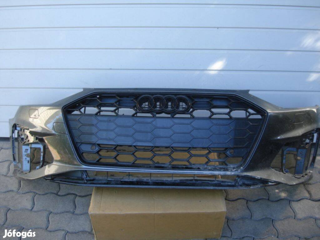 Audi A4 B9 S-Line facelift mosós első lökhárító 8W0807437AQ 2019-től