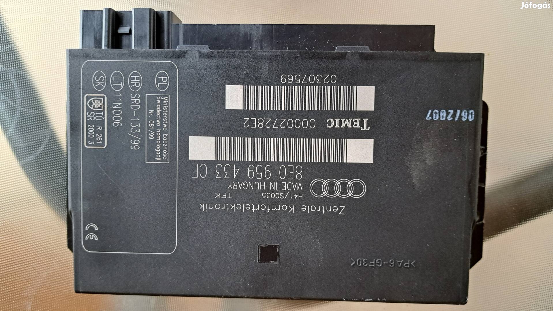 Audi A4 b6.b7 gyári komfort modul eladó 