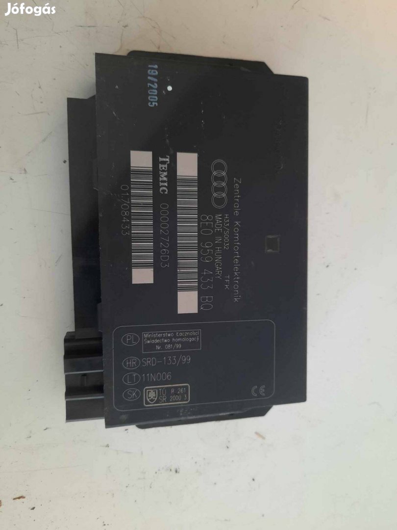 Audi A4 b6 komfort modul , elektronika , vezérlő