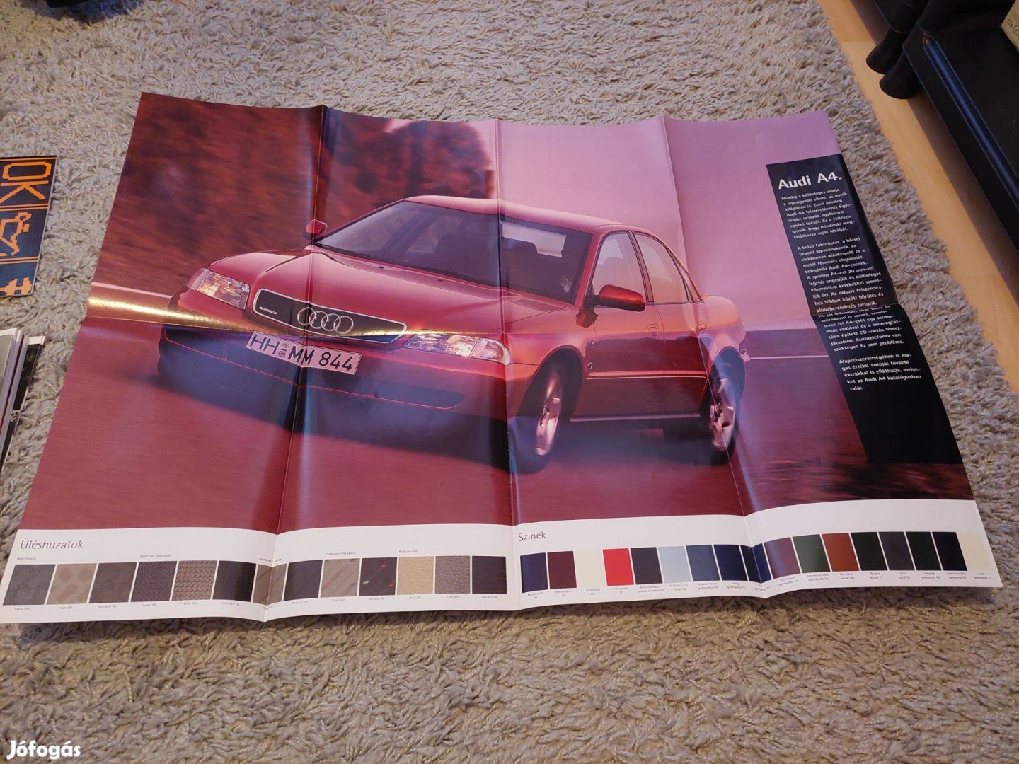 Audi A4 prospektus katalógus ,magyar, 16 oldal, 1994/9
