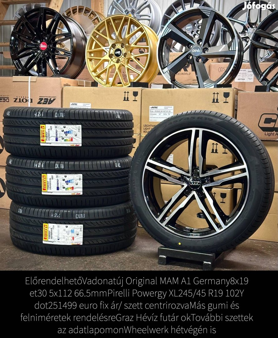Audi A6 19zoll Új alufelnik 245/45 R19 Új nyári gumikkal