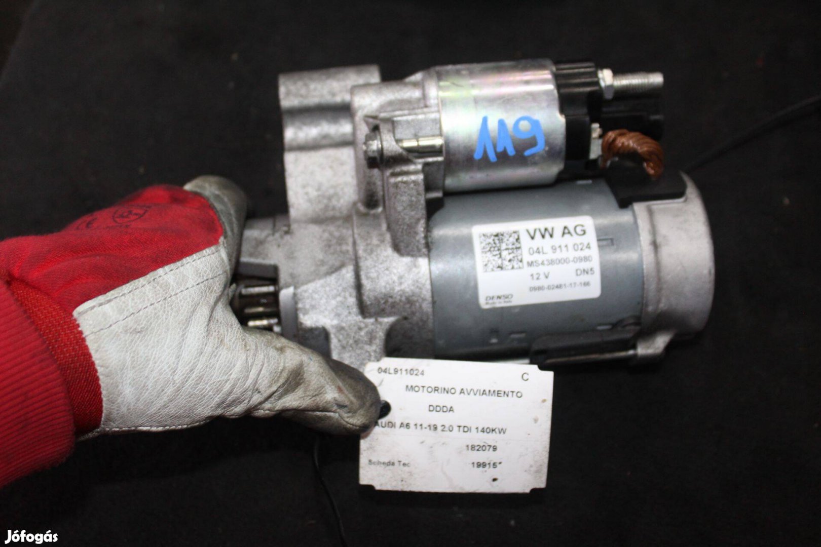 Audi A6 2011-2019 2.0D önindító 04L911024 (119)