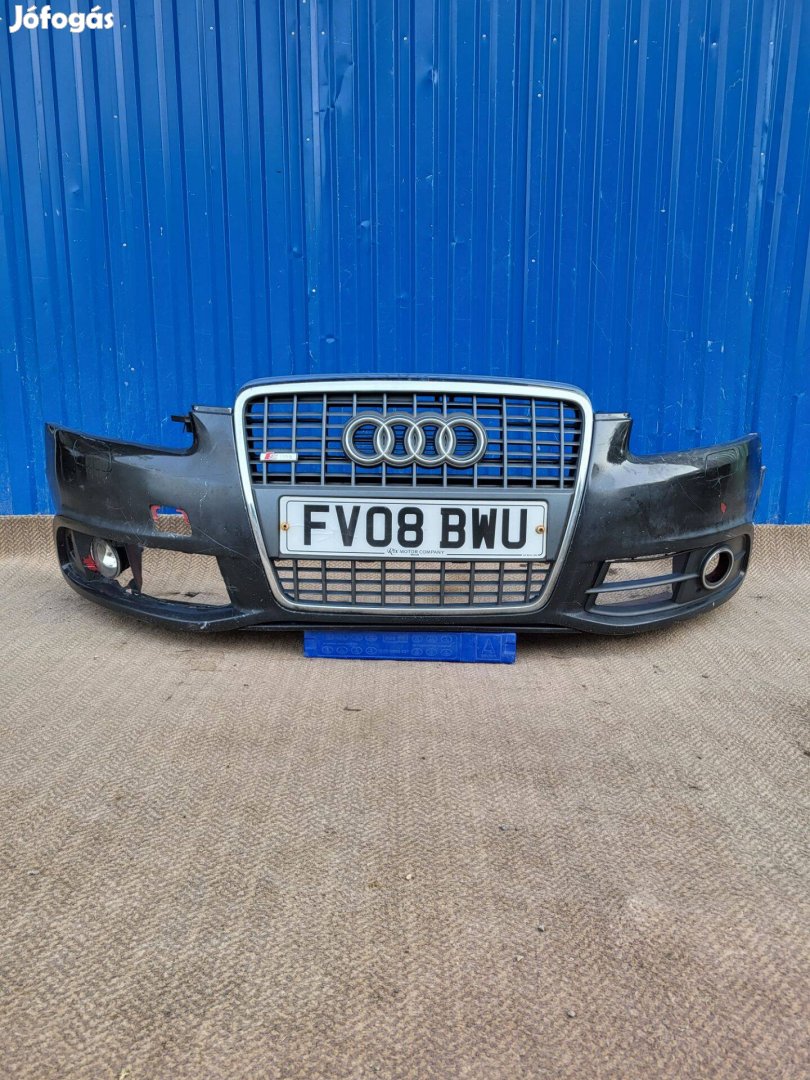 Audi A6 4F C6 2008- gyári 4F0807437AK S-Line első lökhárító, homlokfal