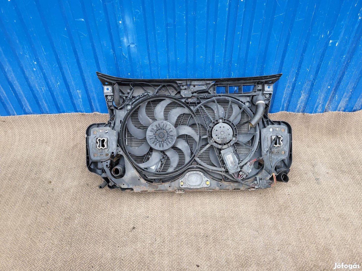 Audi A6 4F C6 gyári 3.0 diesel ventilátor keret, ventilátor
