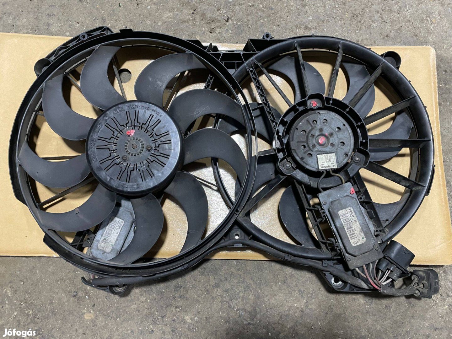 Audi A6 4F C6 hűtő ventilátor , elektronikával, kompletten