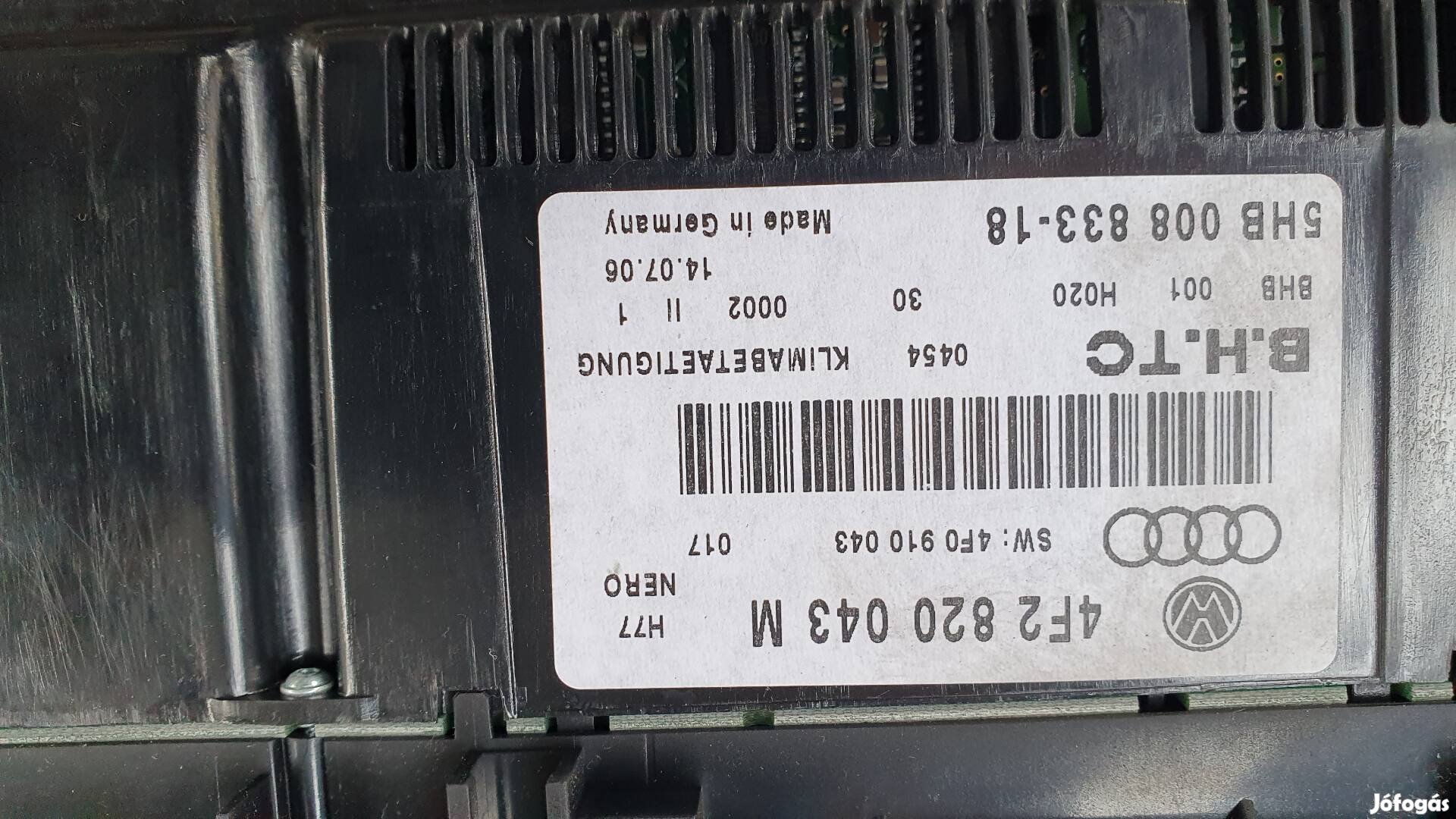 Audi A6 4f gyári klímapanel eladó 2006évj 