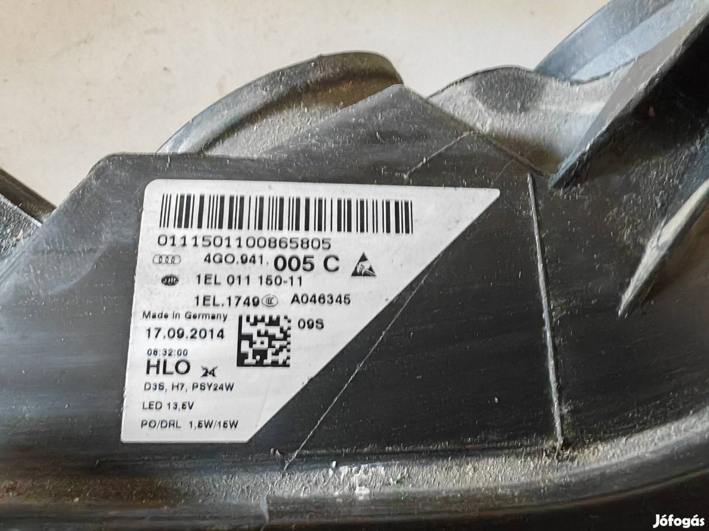 Audi A6 4g bal első lámpa xenon 