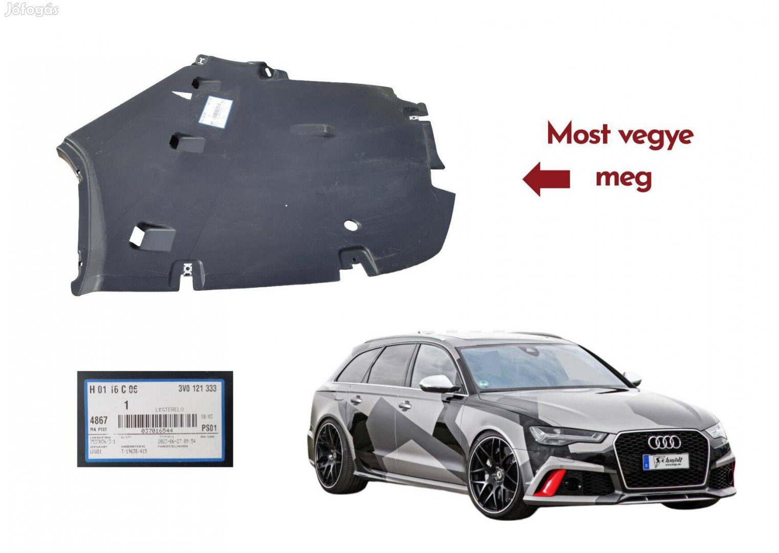 Audi A6 Avant S6 Quattro 4A2 4A5 4AH Aalváz borítás 4K0825219