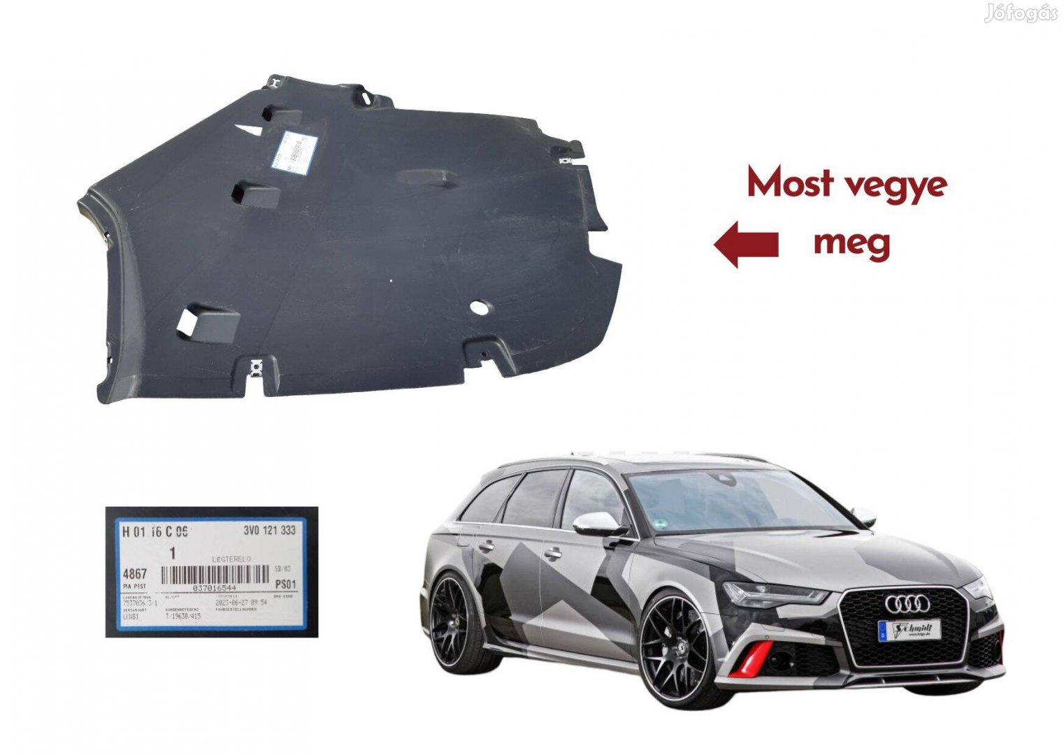 Audi A6 Avant S6 Quattro 4A2 4A5 4AH Alváz borítás 4K0825219
