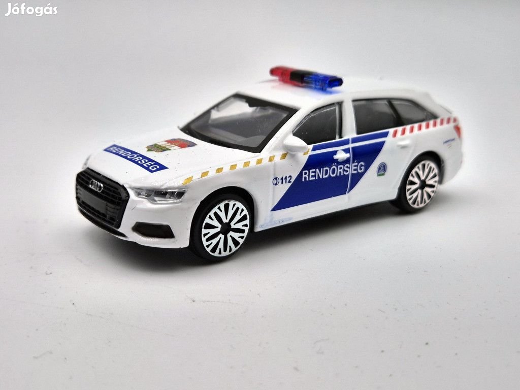 Audi A6 Avant rendőrautó -  Bburago - 1:43