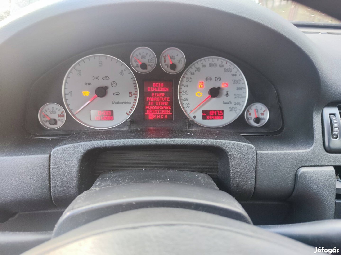 Audi A6 C5 1.9pdtdi 2.5v6 Sline fehér gyári Km-óra 2000-2004