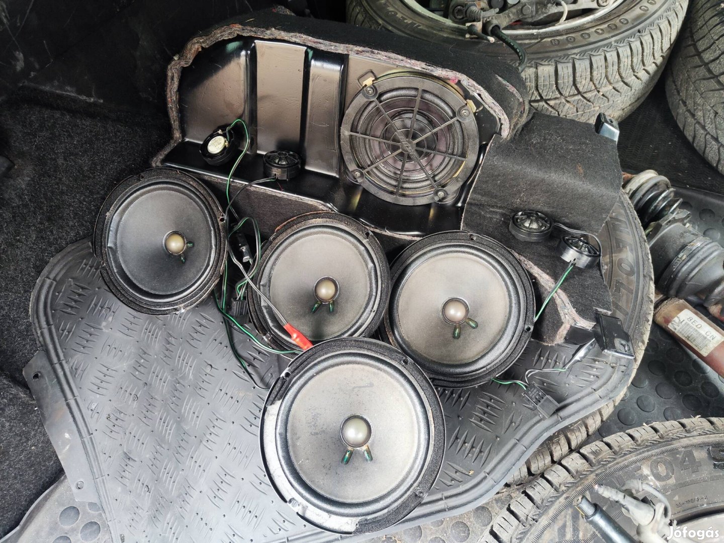 Audi A6 C5 Avant Bose hangszóró szett beépített erősítős mélyládával