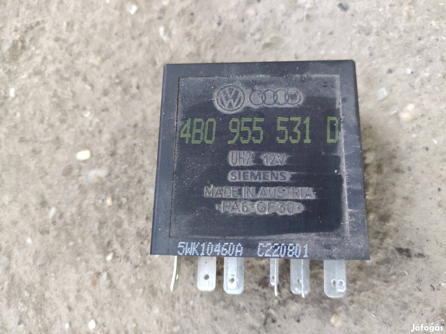 Audi A6 C5 VW Passat B5 ablaktörlő relé 602