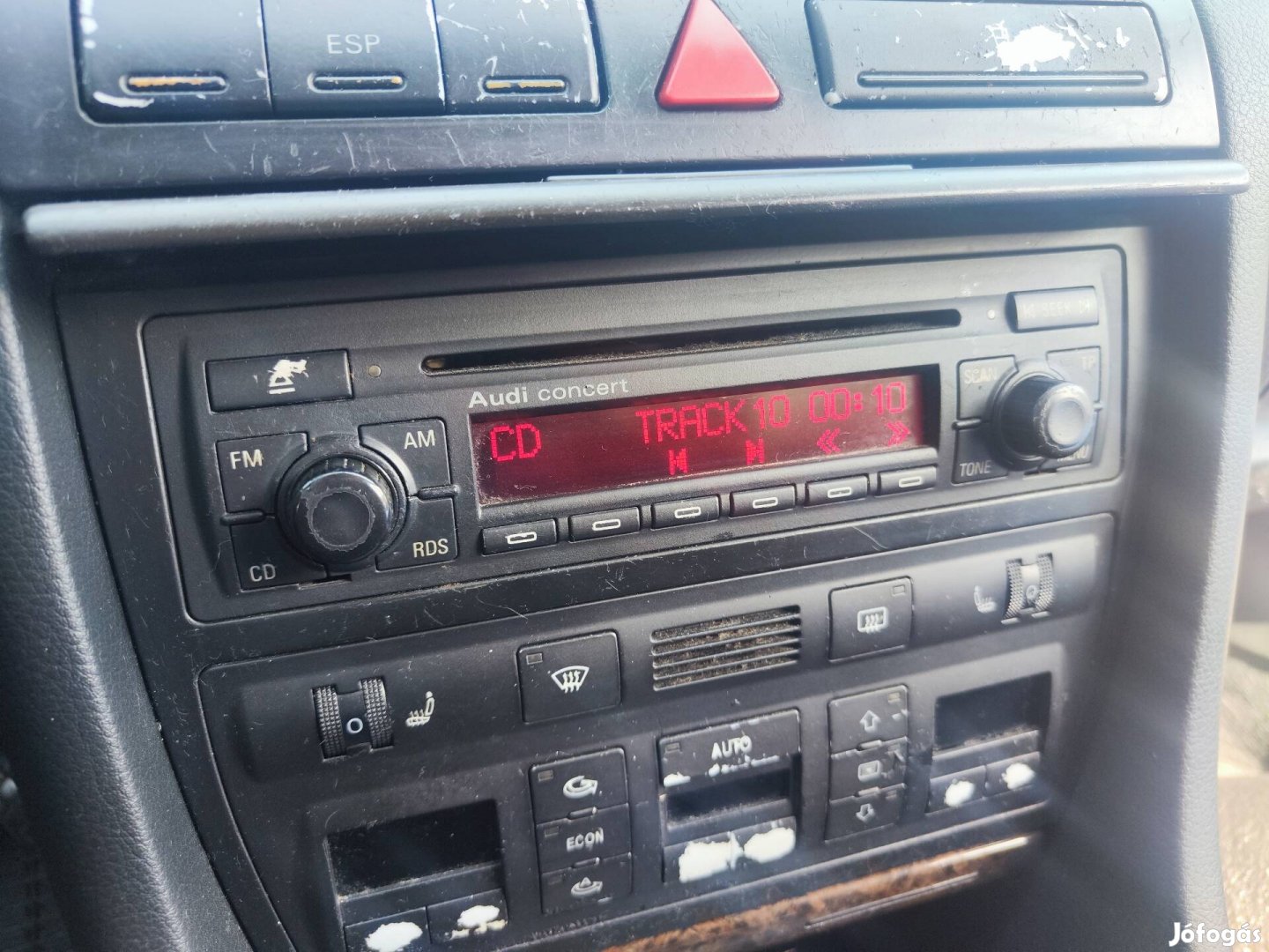 Audi A6 C5 gyári Cd rádió kódjával együtt 1997-2004