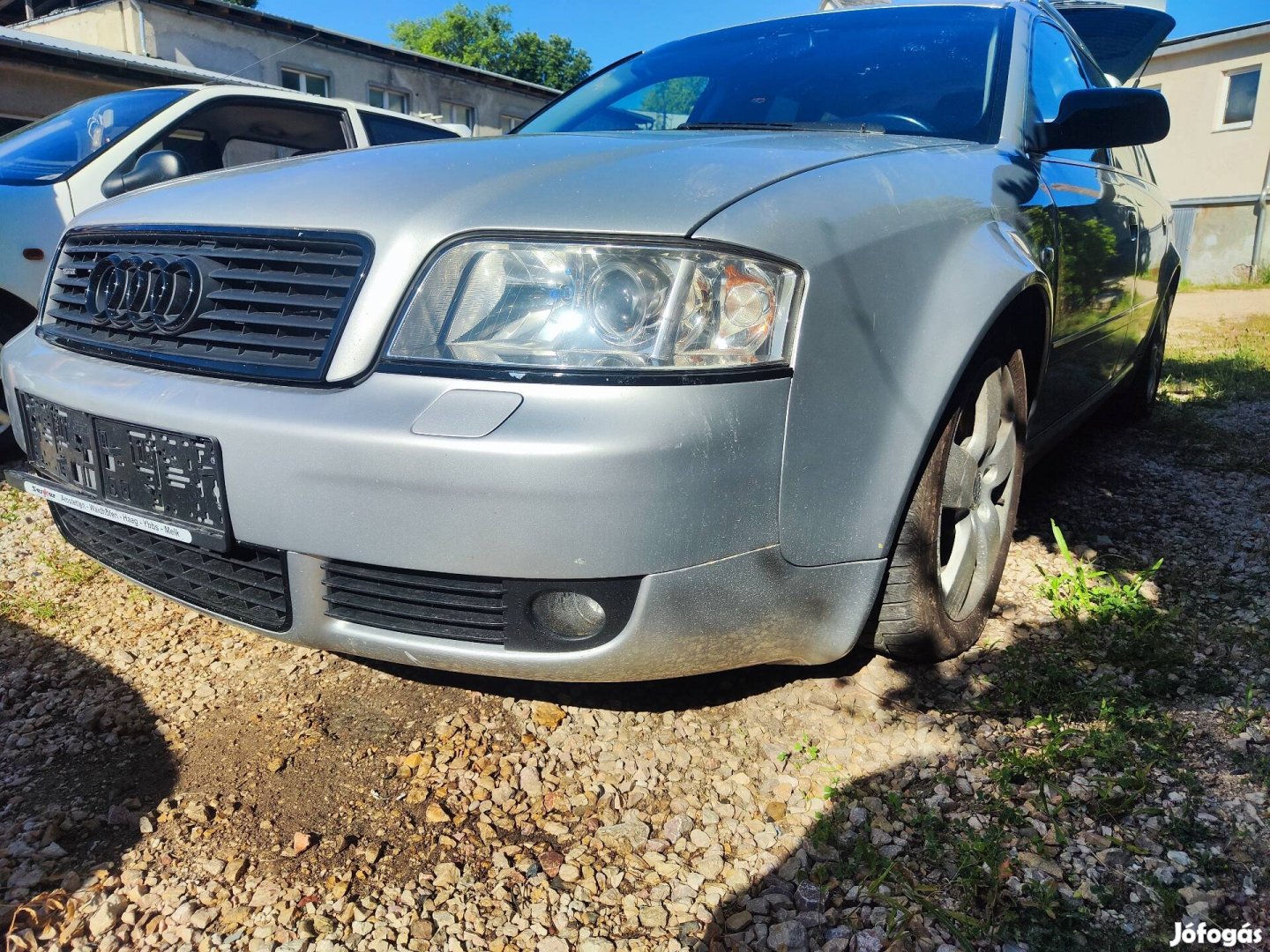 Audi A6 C5 ly7w ezüst lökhárító Facelift mosós 2000-2004