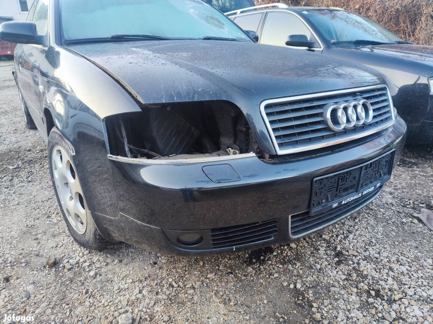 Audi A6 C5 lz9w fekete mosós lökhárító 2000-2004