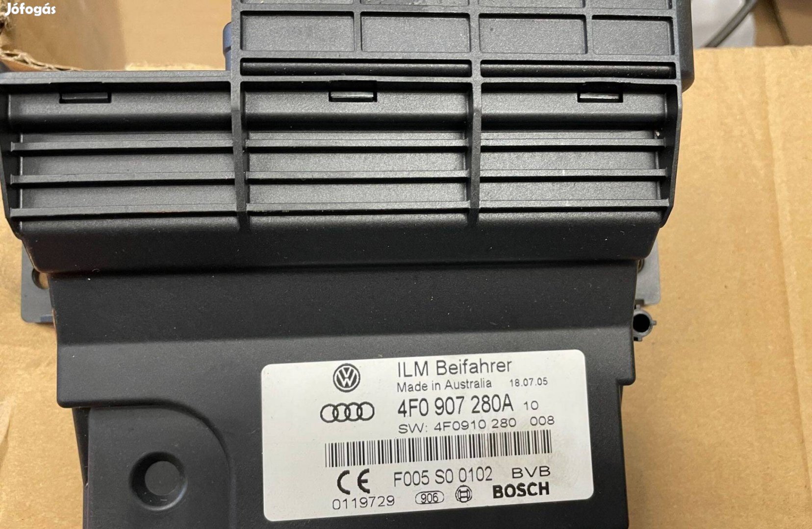 Audi A6 C6 - 4F fedélzeti vezérlő 4F0907280A 2004-2011