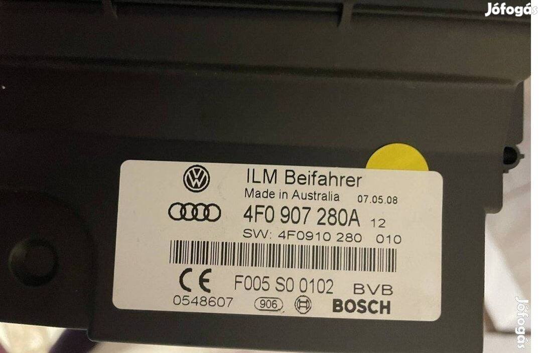 Audi A6 C6 komfort elektronika beszerelési garancia 4F0 907 280