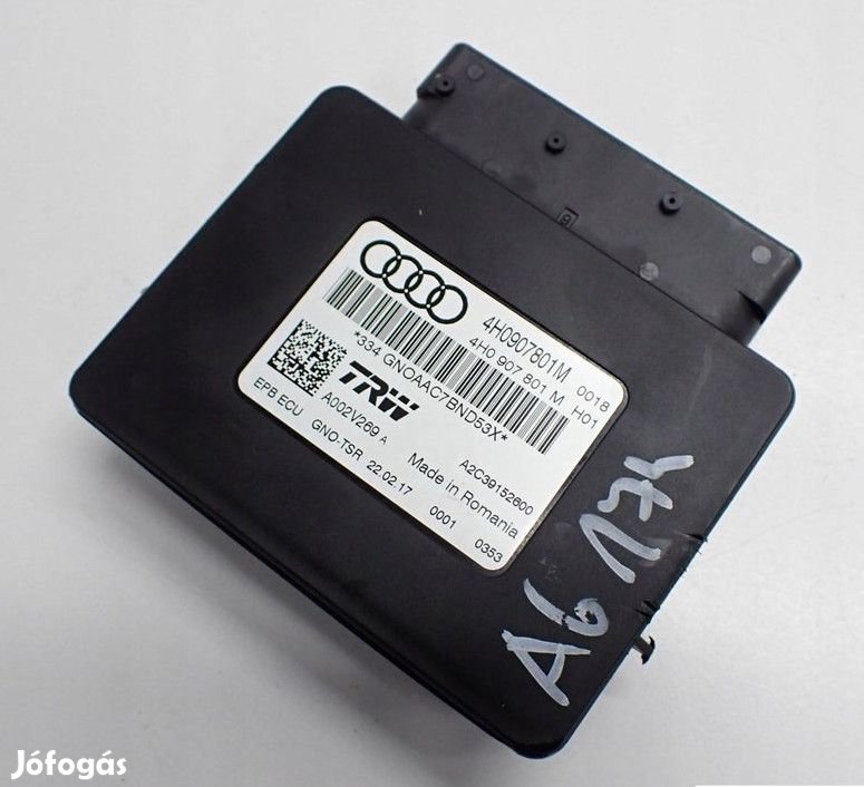 Audi A6 (C7 - 4G) kézifék vezérlő elektronika 4h0907801m