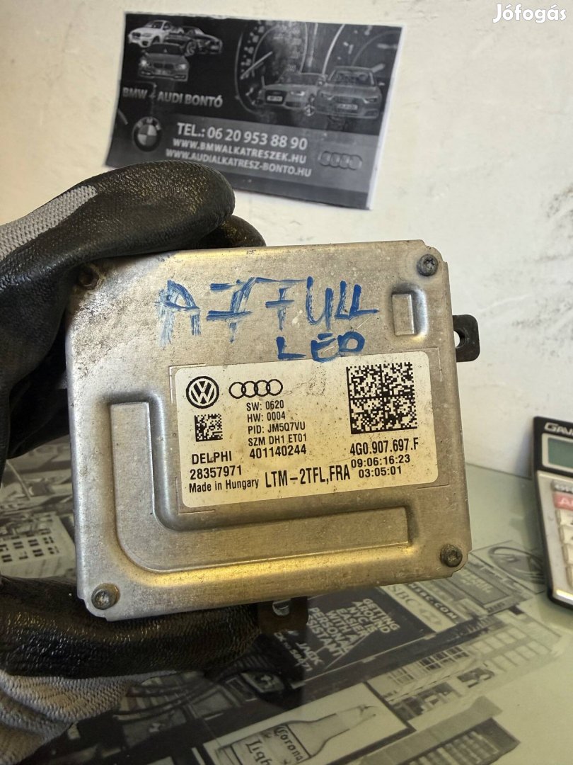 Audi A7 4G facelift full led lámpavezérlő modul 4G0 907 697 F