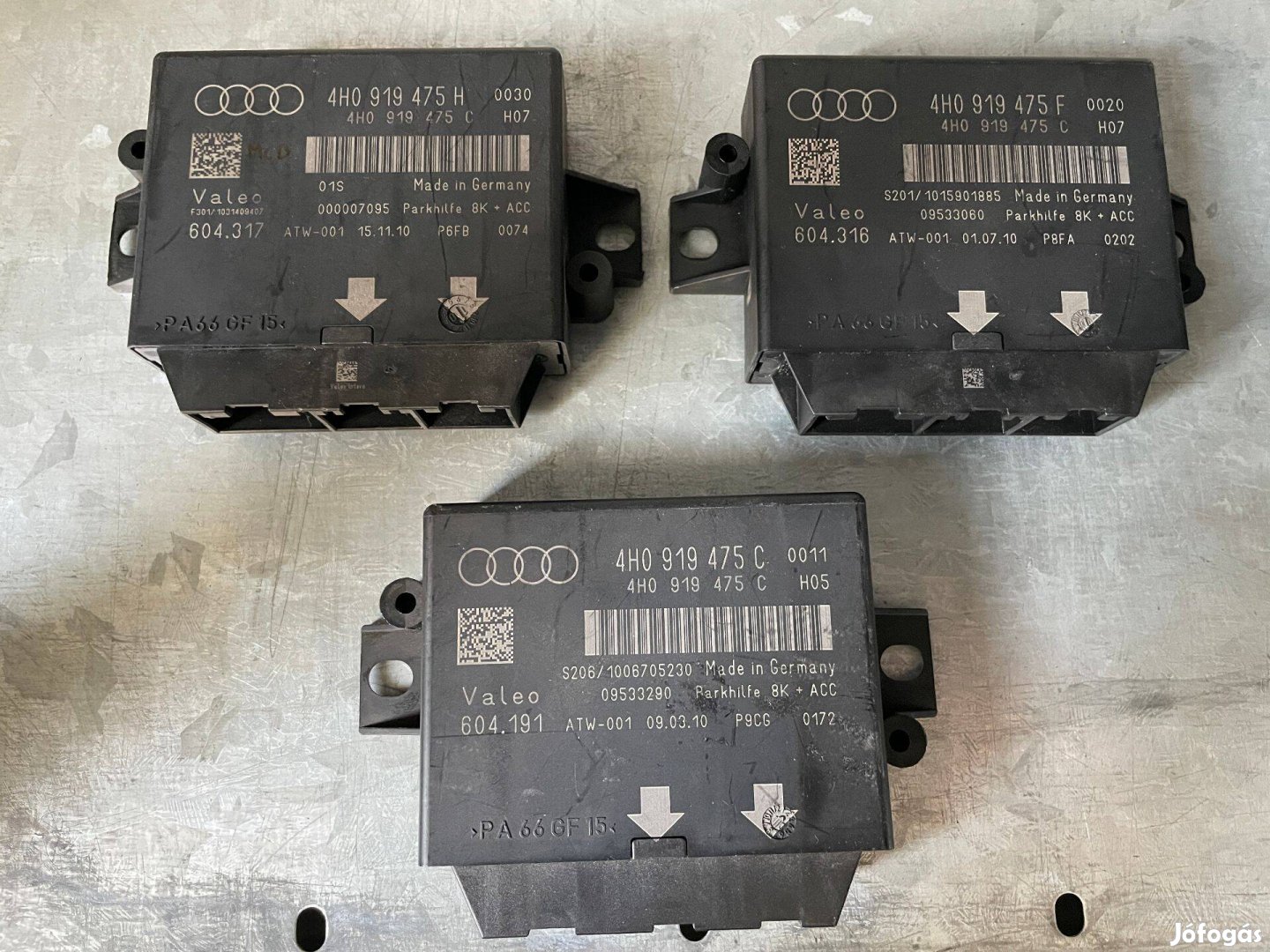 Audi A8 4H D4 Parkradar Vezérlő 2010-2017 4H0919475 C H F Audi A8 4H D