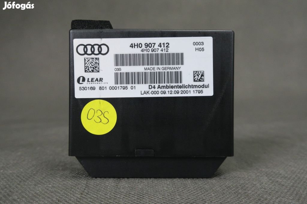 Audi A8 Világítás vezérlő modul 4H0907412