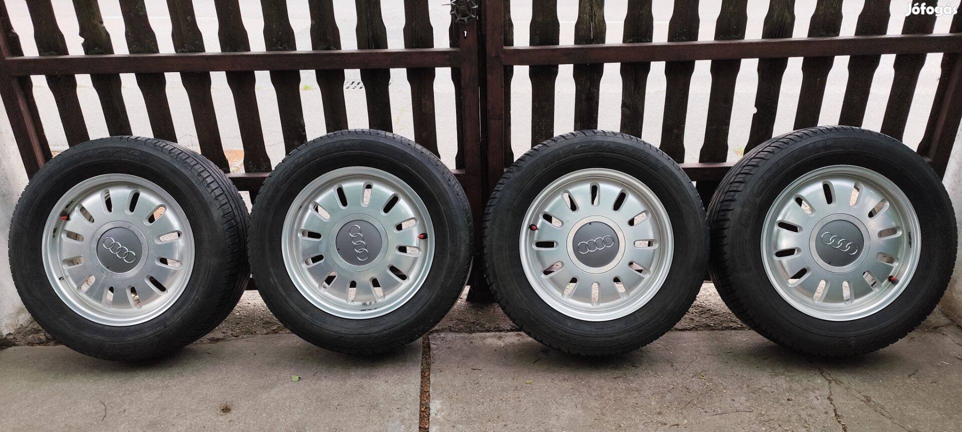Audi A8 gyári karcmentes alufelni garnitúra 225/60r16 Michelin gumival