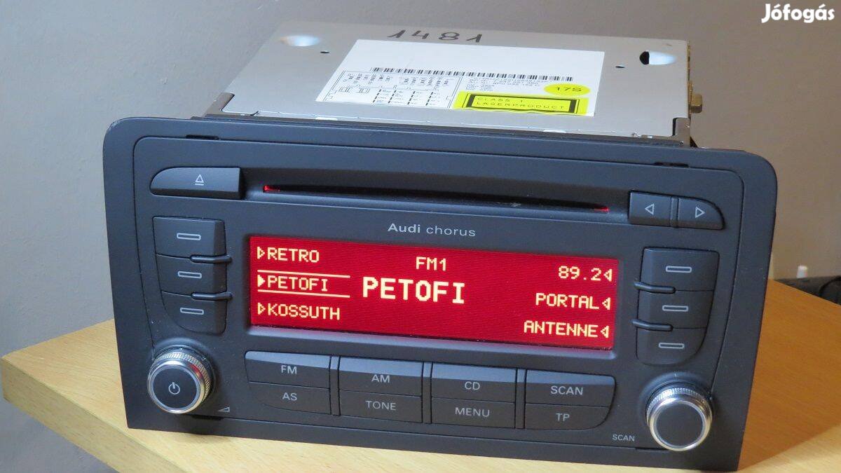 Audi Chorus gyári cd rádió fejegység autoradió