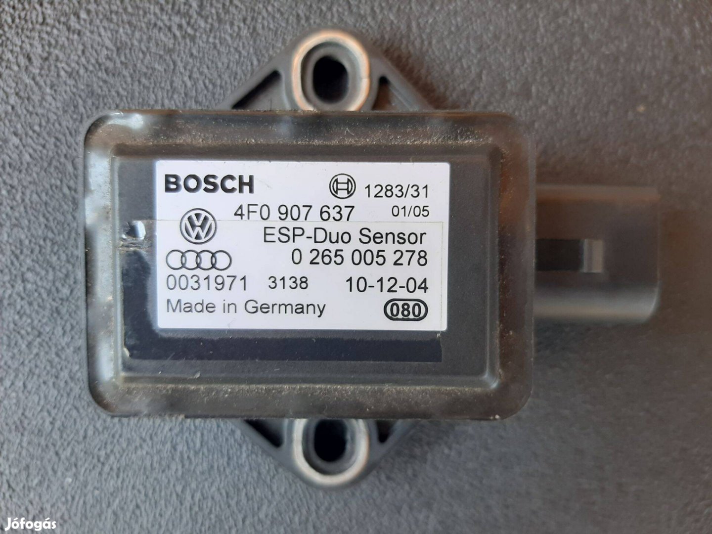 Audi ESP szenzor Bosch 4F0 907 637