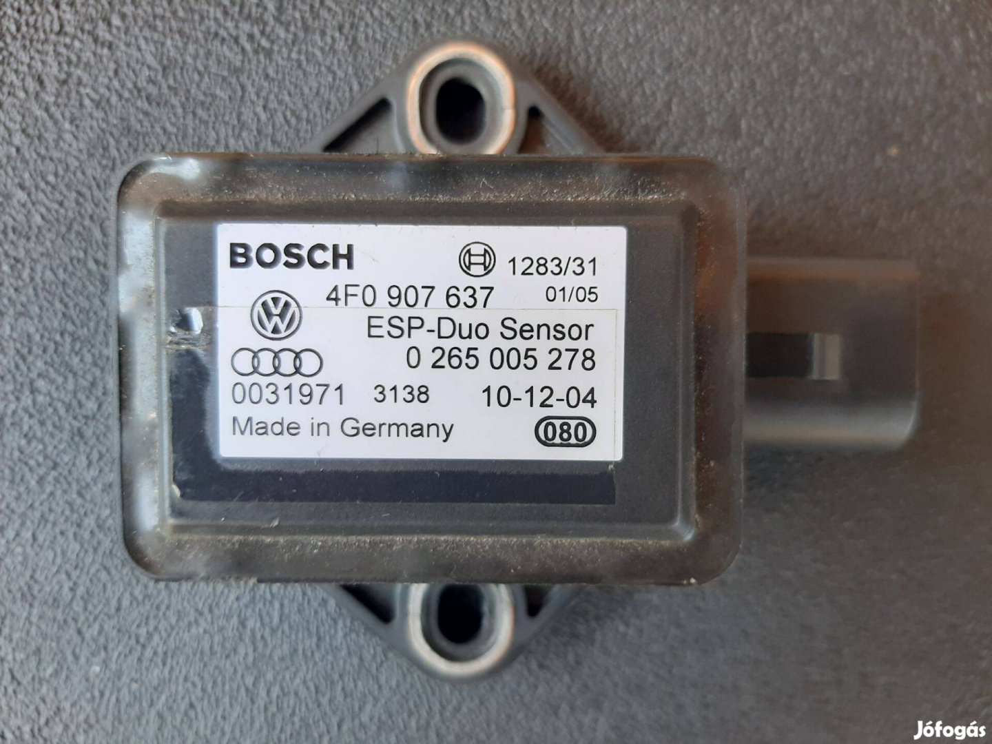 Audi ESP szenzor Bosch 4F0 907 637