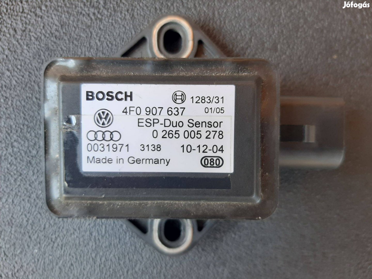 Audi ESP szenzor Bosch 4F0 907 637