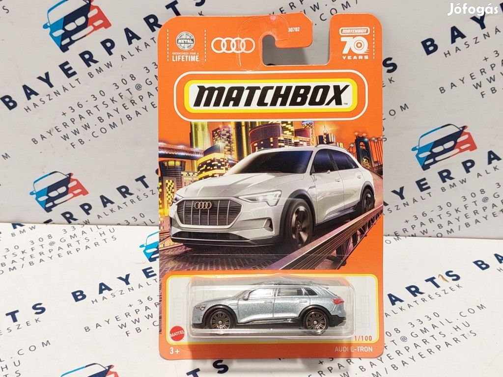 Audi E-Tron - 2023 1/100 - hosszú kártyás -  Matchbox - 1:64