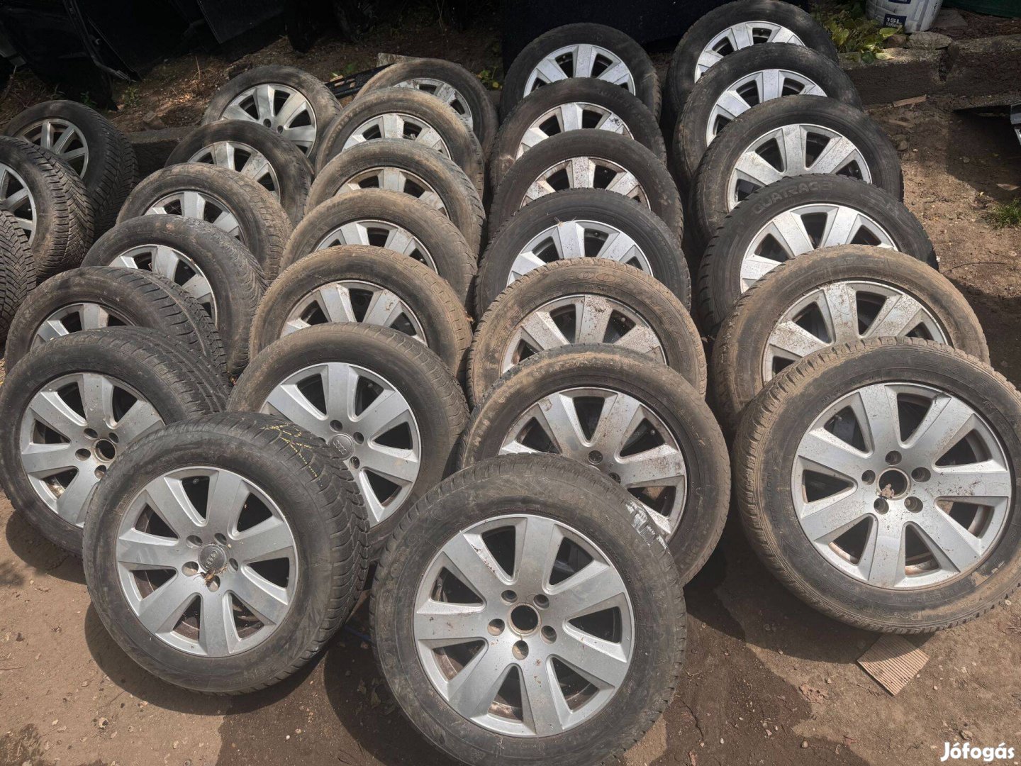 Audi Gyári 16" Alufelni Garnitúra Téli Nyári gumival A6 4F C6