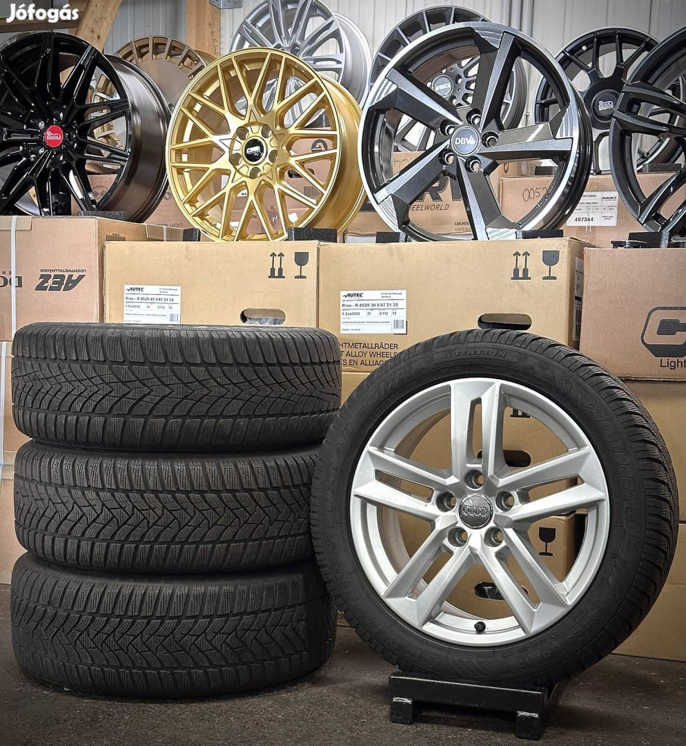 Audi Gyári 17 zoll alufelnik téli gumikkal