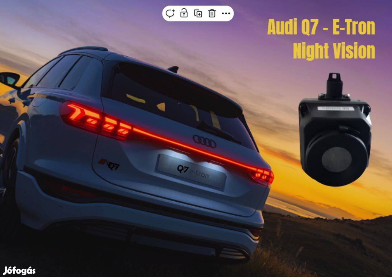 Audi Q7 E-Tron tolatókamera, éjjellátó radar Night Vision 4G980552B