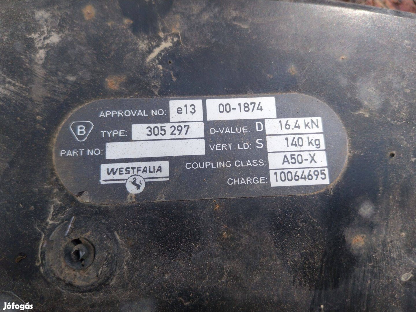 Audi Q7 Westfalia vonóhorog rúd