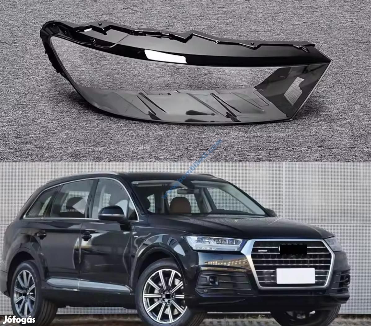 Audi Q7 fényszóró búra, lámpabúra 2016-2019