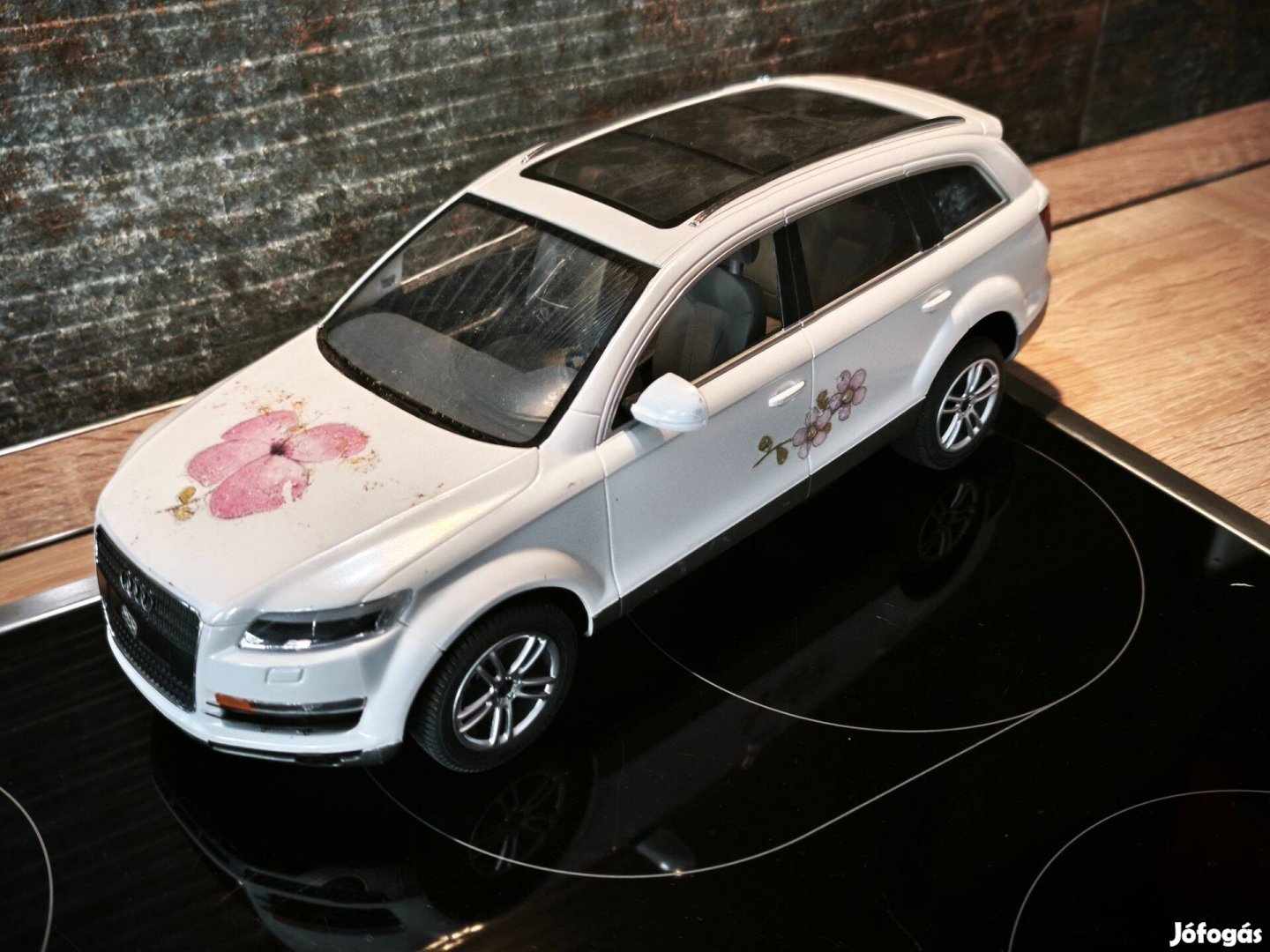 Audi Q7 használt RC autó távirányító nélkül kb.33 cm