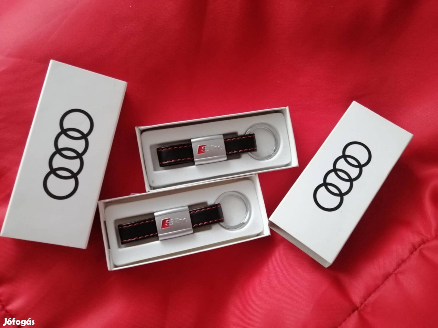 Audi RS bőr kulcstartó 
