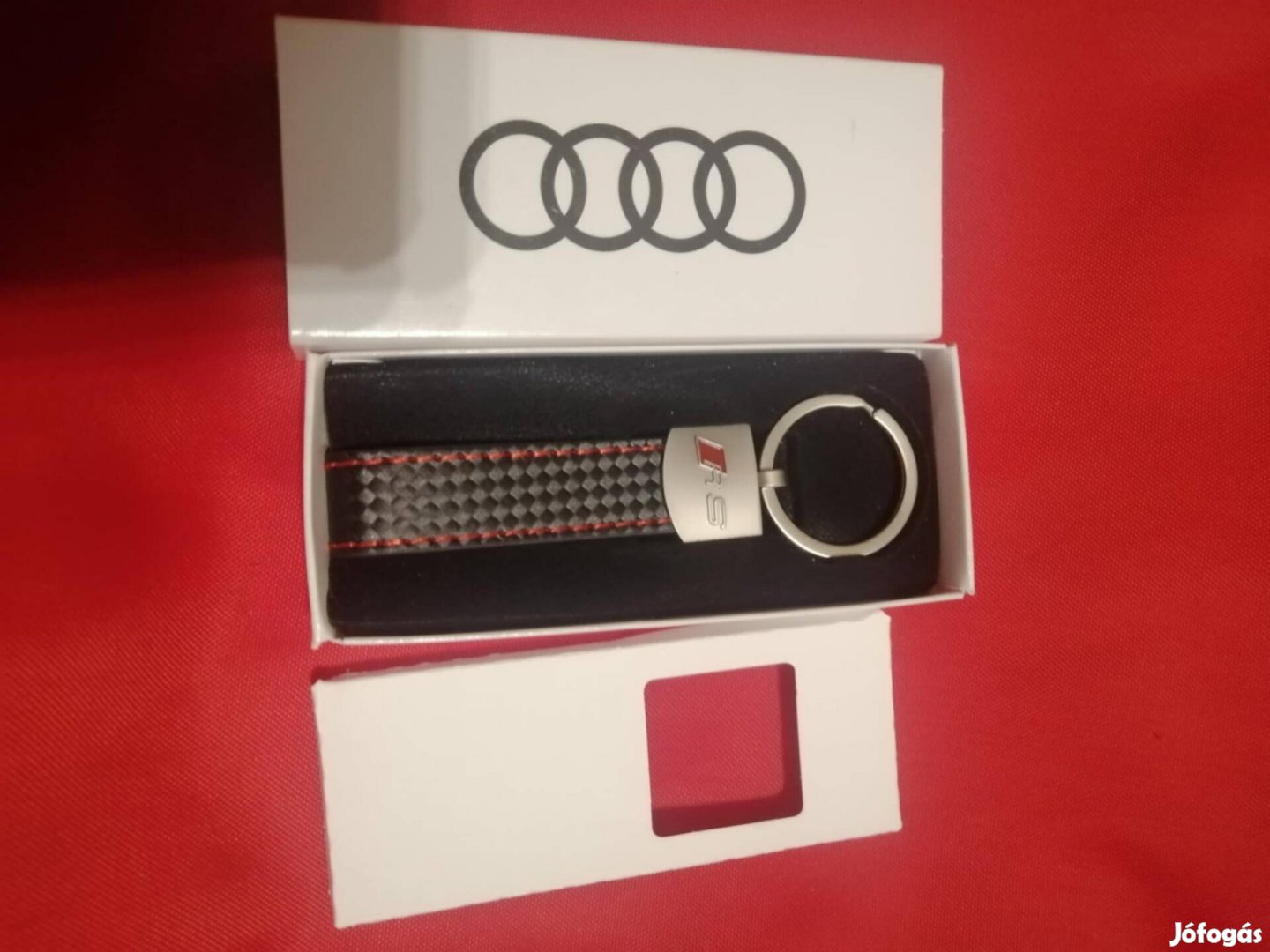 Audi RS bőr kulcstartó 