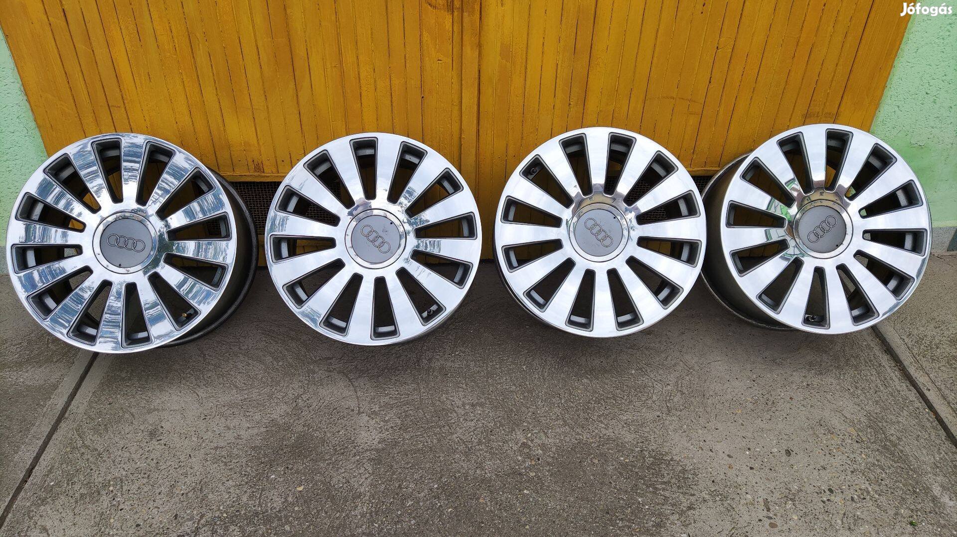 Audi Ramses gyári szett, 8.5x19, 5x112, 57.1, et45 (Gyönyörű polírral)