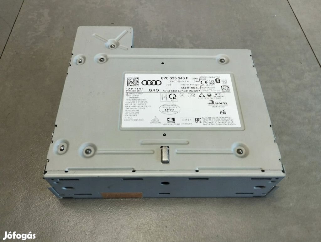 Audi S3 A3 8Y rádió navigációs fejegység 8Y0035043F
