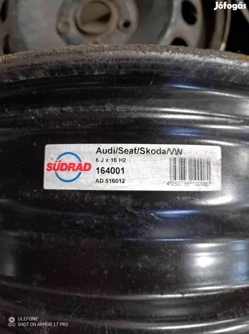 Audi/Seat/Skoda/VW acél felni 