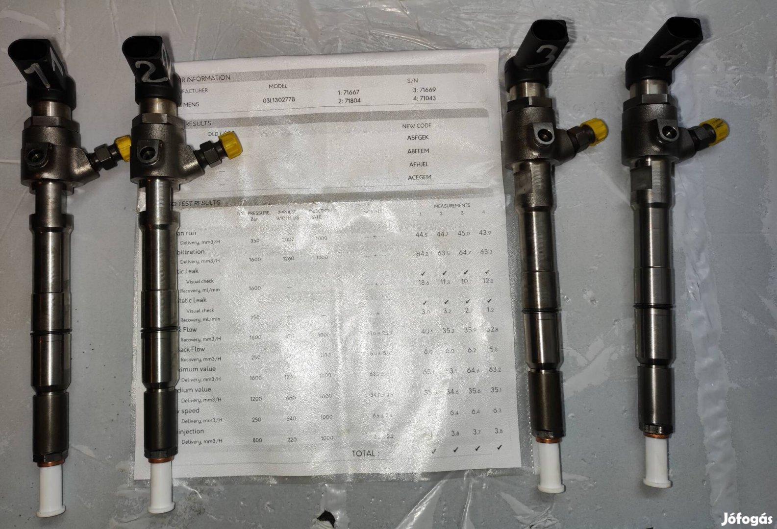 Audi Skoda Seat Vw 1.6tdi 03L130277B javitott porlasztó szett Cay