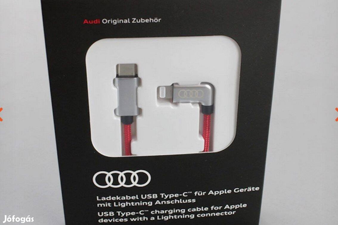 Audi USB Type-C töltőkábel Apple iphone telefonhoz