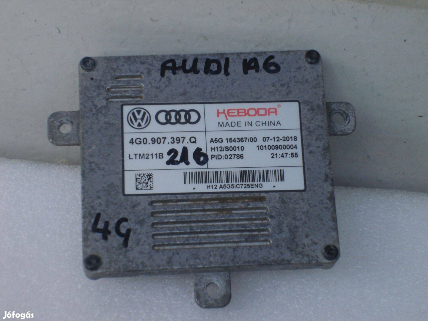 Audi VW Skoda Led Fényszóró Modul 4G0907397Q 2012-től